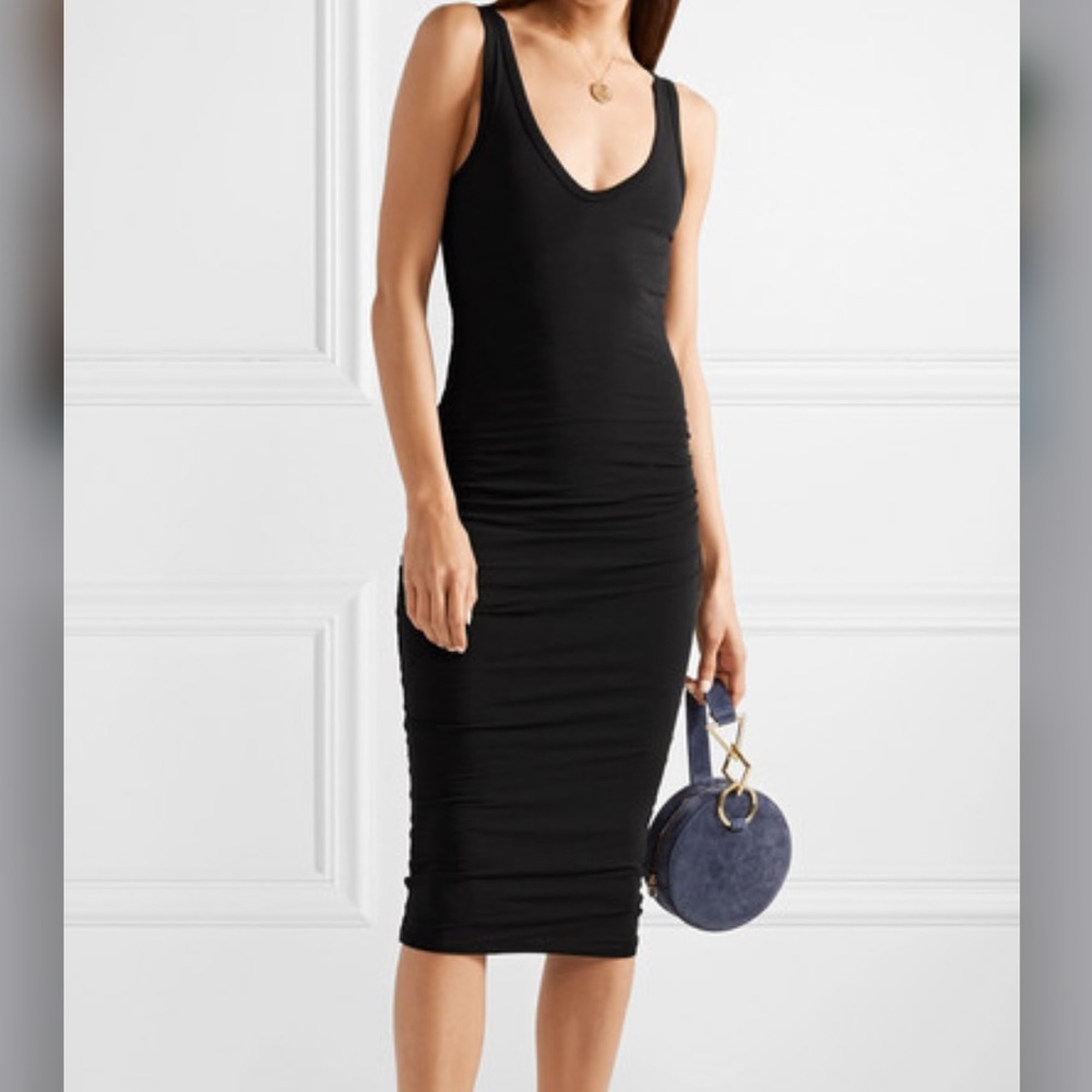 BRAND NEW James Perse fitted ruched Dress
